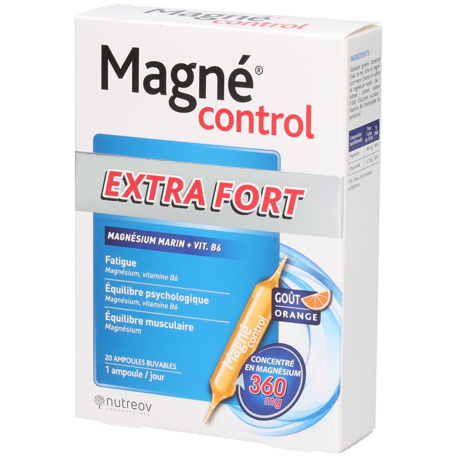 Magné® Nutreov Magné Control Extra Fort Ampoules Solution Orale 200 Ml Enfants