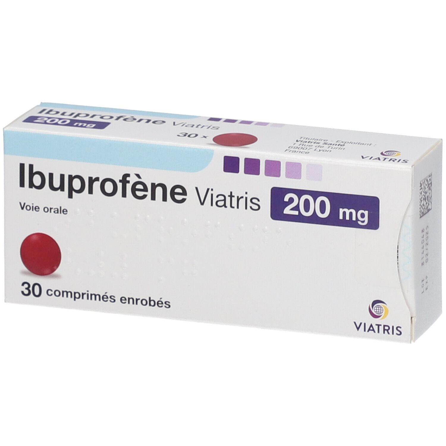 IBUPROFENE VIATRIS 200MG COMPRIMES 30 pc(s) Comprimé(S)