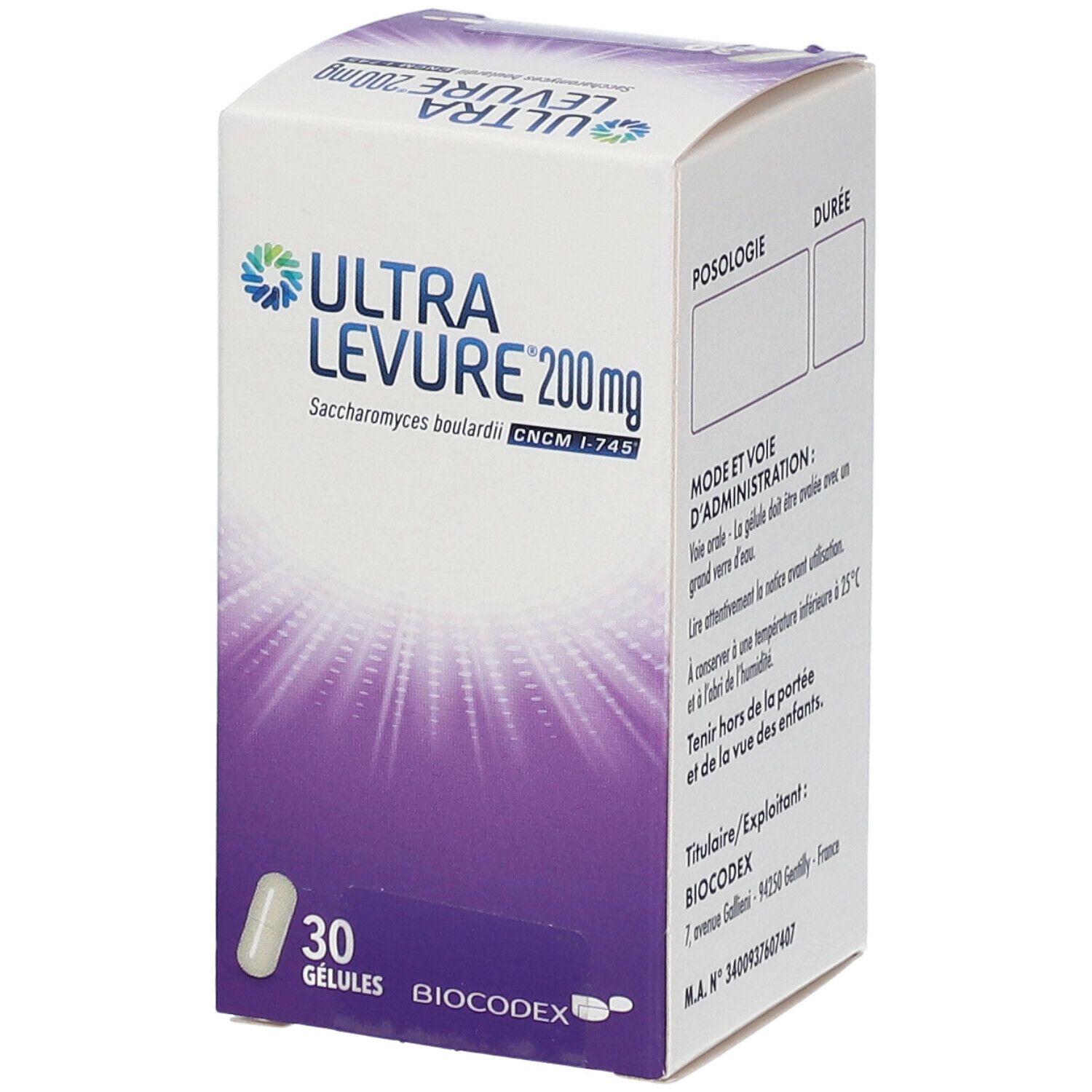 Ultra Levure 200 mg 30 pc(s) Capsule(S)