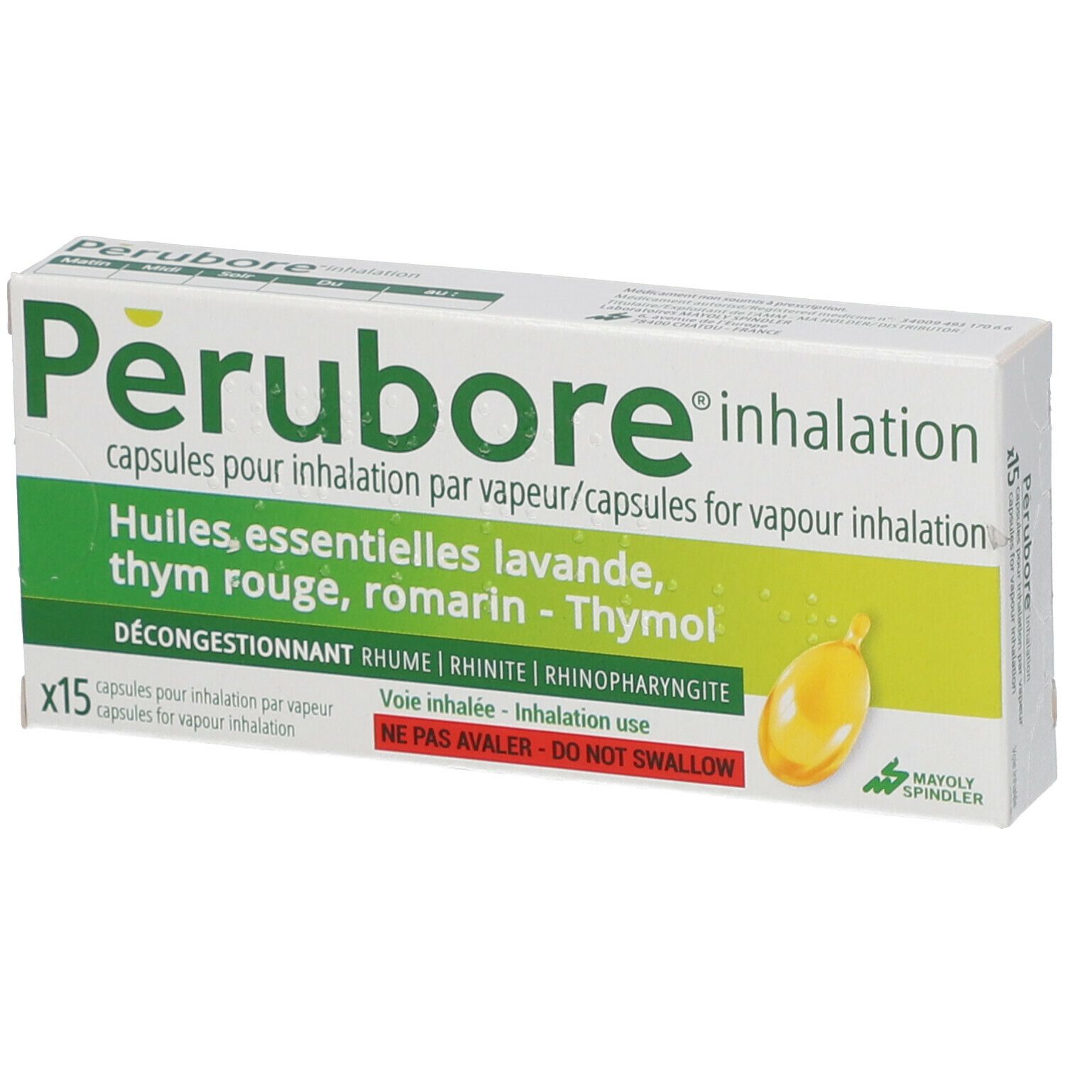 Perubore inhalation 15 pc(s) Capsule(S) Douce(S)