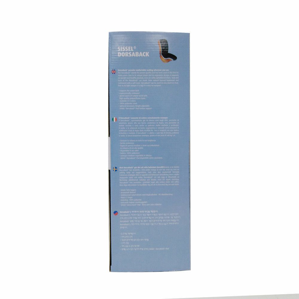 SISSEL DorsaBack-Pad Noir 1 pc(s) Oreiller